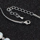 Moons D Teardrop Strand Necklace Drop Earrings Set