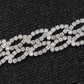 Silver D Link Chain Choker Necklace Bridal Gift