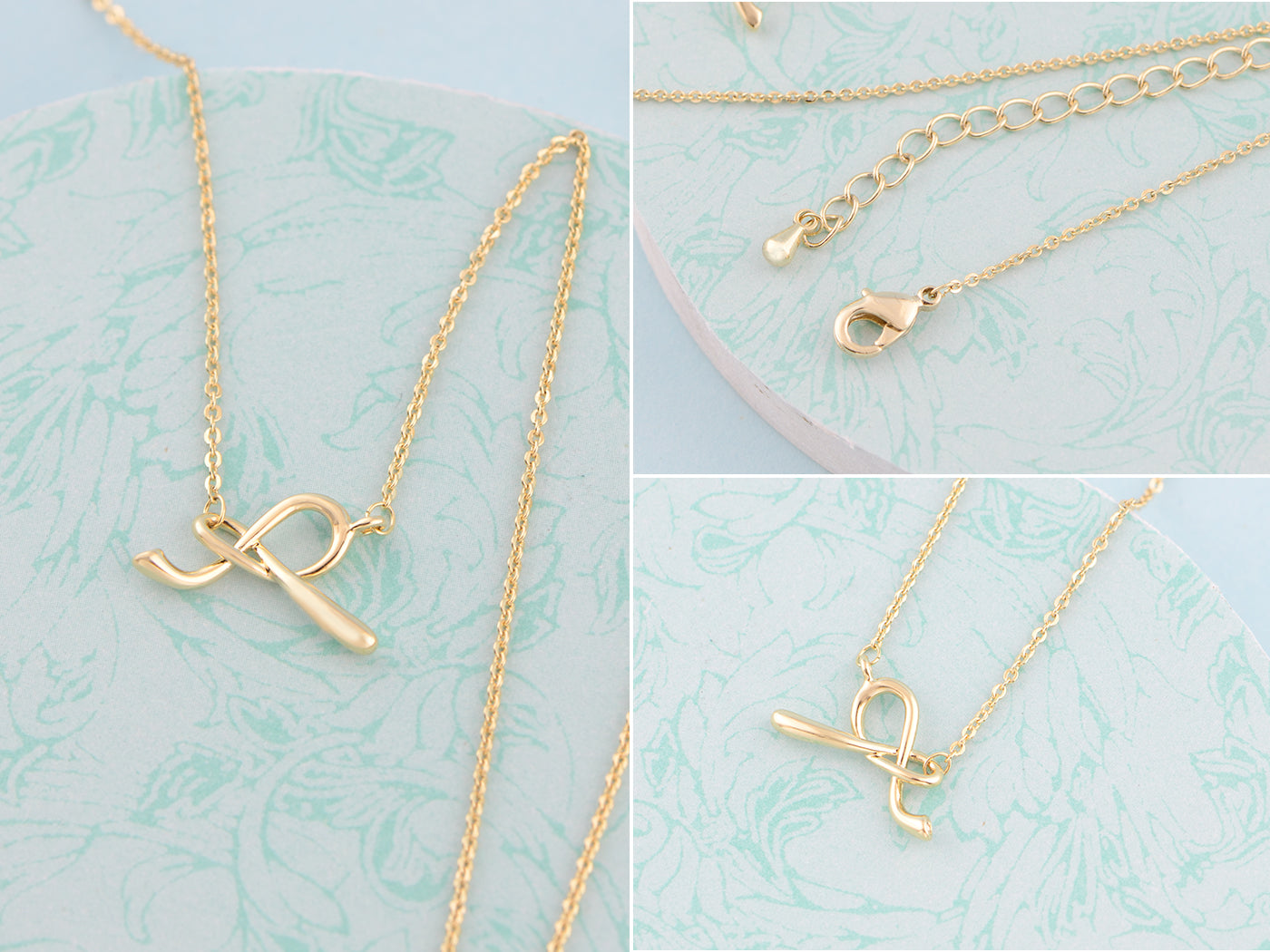 14K Gold Plated Elegant Bow Necklace