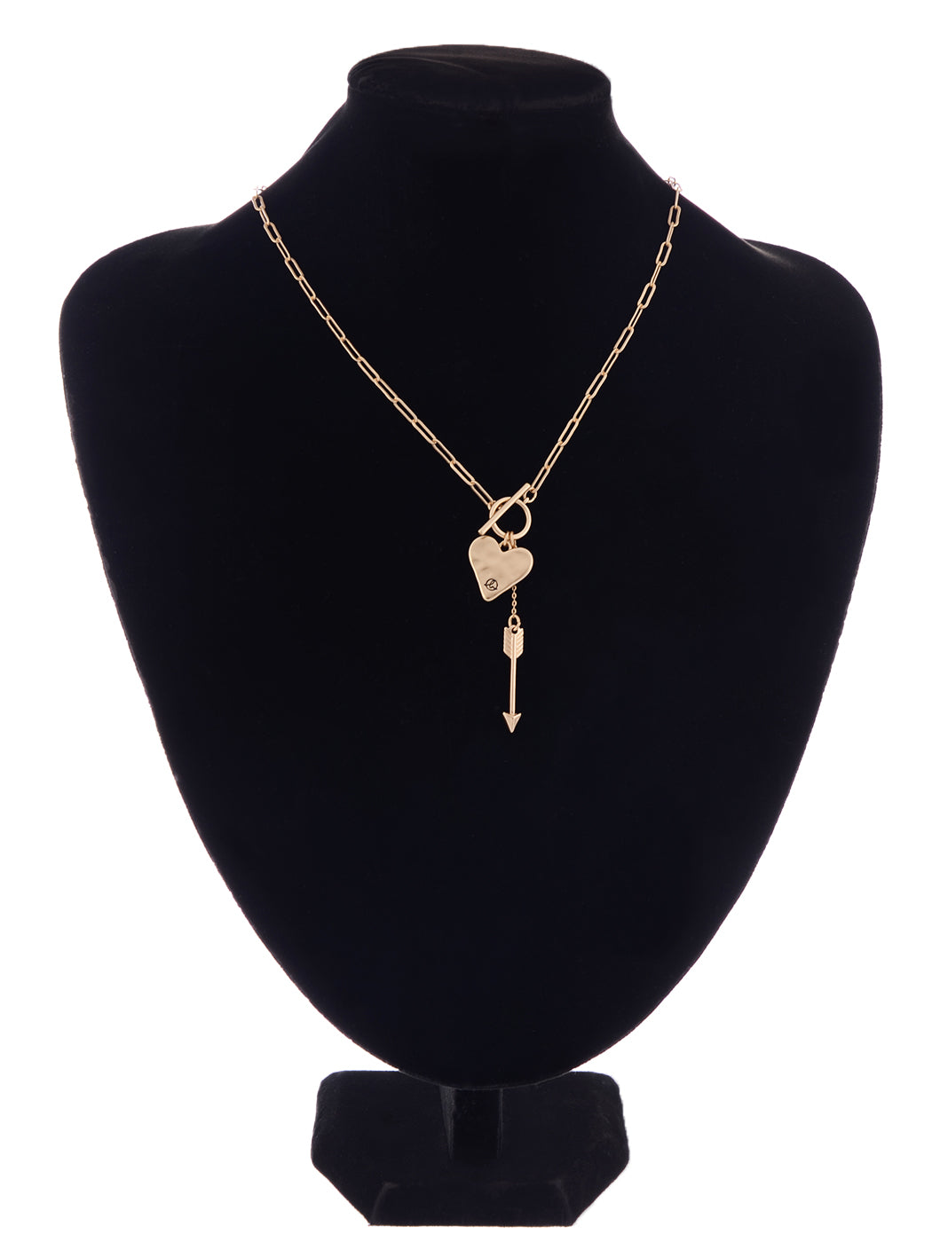 Alilang Love Heart Necklace With Hanging Arrow Birthday Gifts for Women