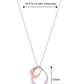 Alilang Stainless Steel Interlocking Double Circle Chain Link Pendant Necklace Jewelry for Girls and Women