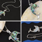 Alilang Natural Abalone Shell Animal Shape Pendant Necklace Jewelry Gift for Women