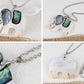 Alilang Silvery Tone Abalone Shell Animal Pendant Necklace for Women Christmas Birthday Mothers Day Gifts