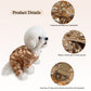 Dog Winter Coats Dog Snowsuit Waterproof Windproof Dog Cold Weather Coats for Small Puppy Dogs Warm Fleece Lining Dog Coat Clothes Dog Puffer Jacket Dog Apparel with D Ring