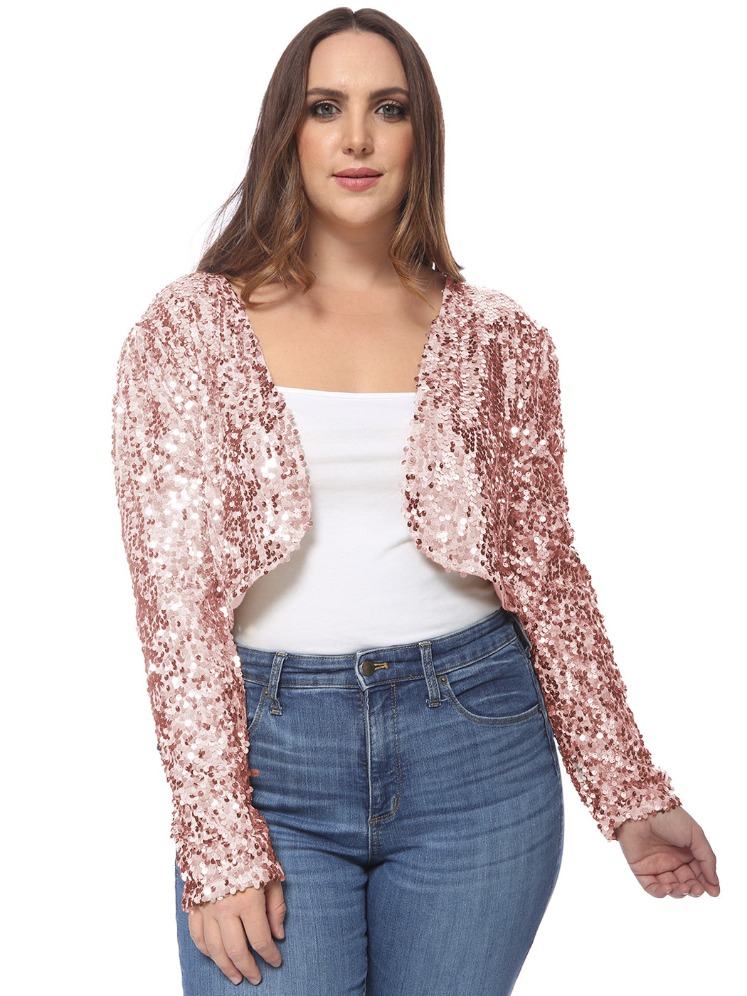 Plus size shop sequin bolero