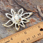 Rare Design Silver Eight Petals Star Flower Ring