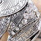 Antique Tusked Elephant White Accented Ring