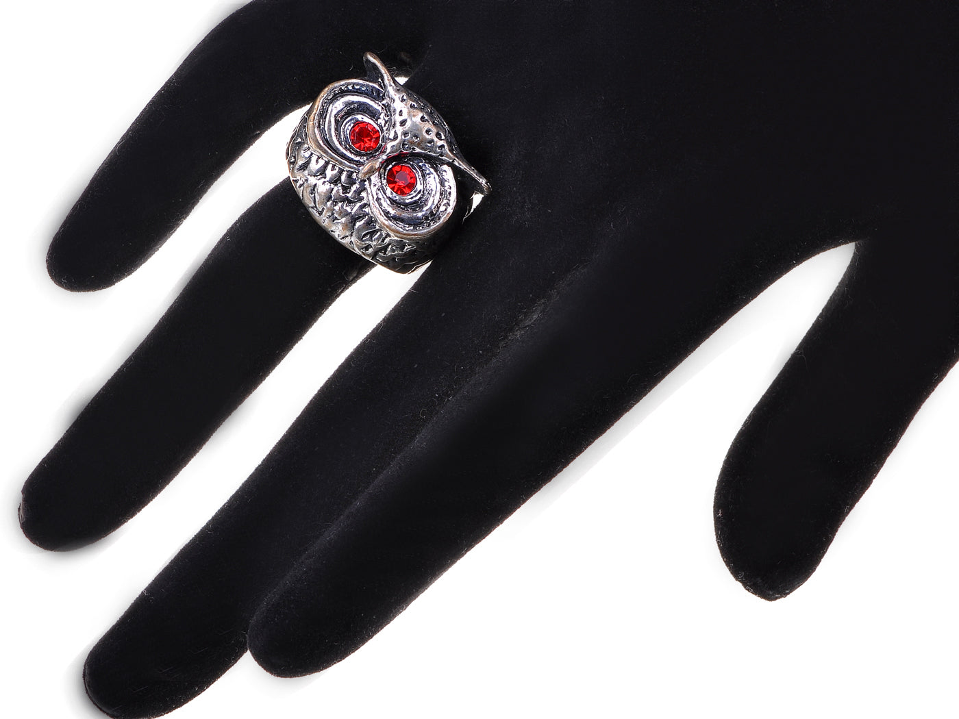 Reproduct Brand New Ruby Eyed Owl Sized Ring
