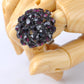 Cocktail Cluster Amethyst Disco Ball Ring