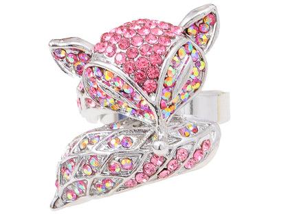 Pink Foxy Fox Animal Ring