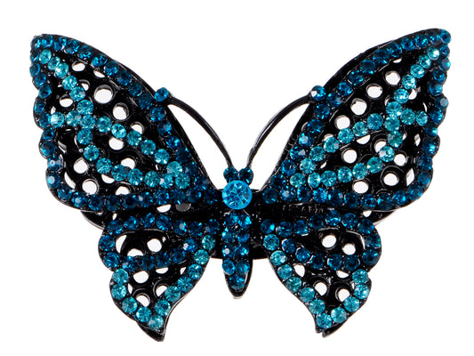 Czech Water Blue Butterfly Ring