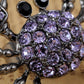 Lavender Fun Sea Claws Purple Amethyst Crab Ring