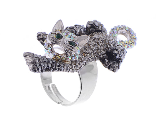 Exquisite Animal Little Tiger Cat Kitty Ring Birthday Gifts For Girls