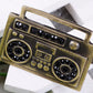 Bronze Black Cool Hip Hop Music Boombox Two Finger Ring