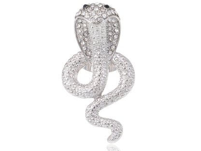 Silver Exotic Cobra Snake Ring
