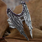 Dark Deep Purple Accent Bird Angel Wing Luck Ring