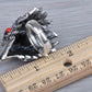 Antique Grey Falcon Hawk Eagle Bird Head Ring