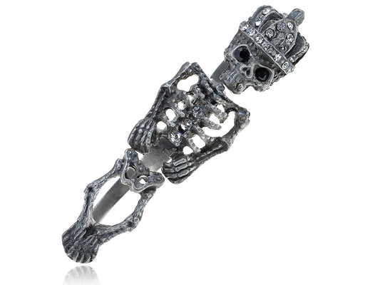 Unique Antique Three Ring Skeleton Bone Ring