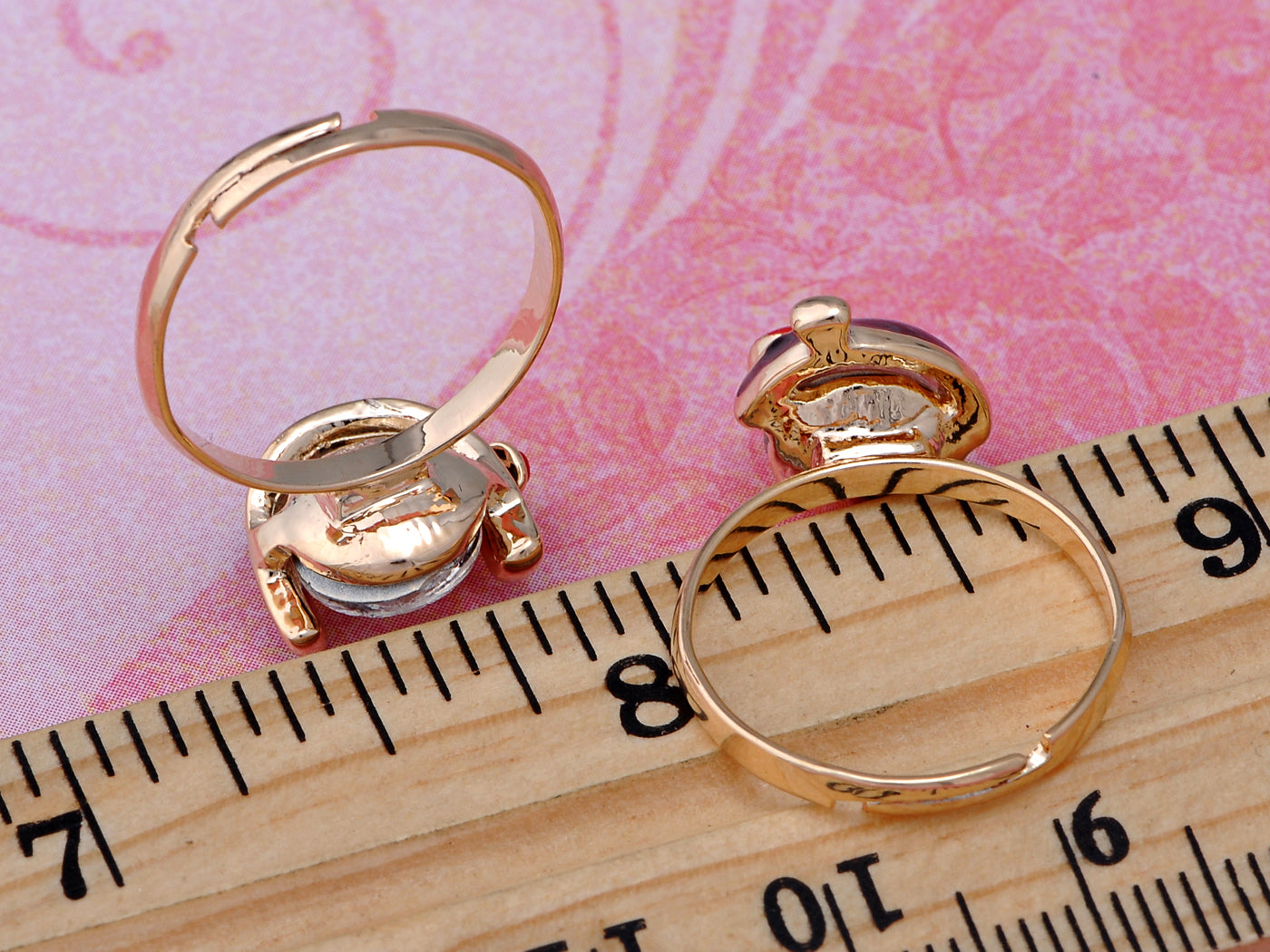 Two Piece Geeky Nerdy Love Couple Ring Pair