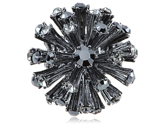 Gun Grunge Dark 3D Sun Star Burst Ring