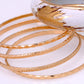 D Bangle Combination Set With Four Additional Accent Bangles