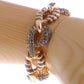 Infinity Loop Abstract Coiling Snake Serpent Rope Cord Chain Bangle Bracelet