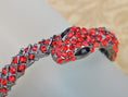 Gun Ruby Blk Gem Snake Cuff Bangle Bracelet - Anna-Kaci – ALILANG.COM