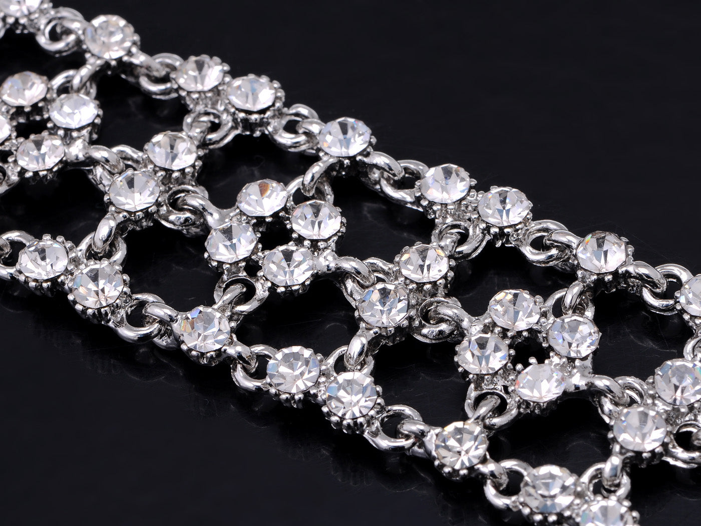 Silver Modern Princess Hollow Chain Bracelet