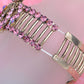 Pink Vintage Antique Crown Bangle Bracelet