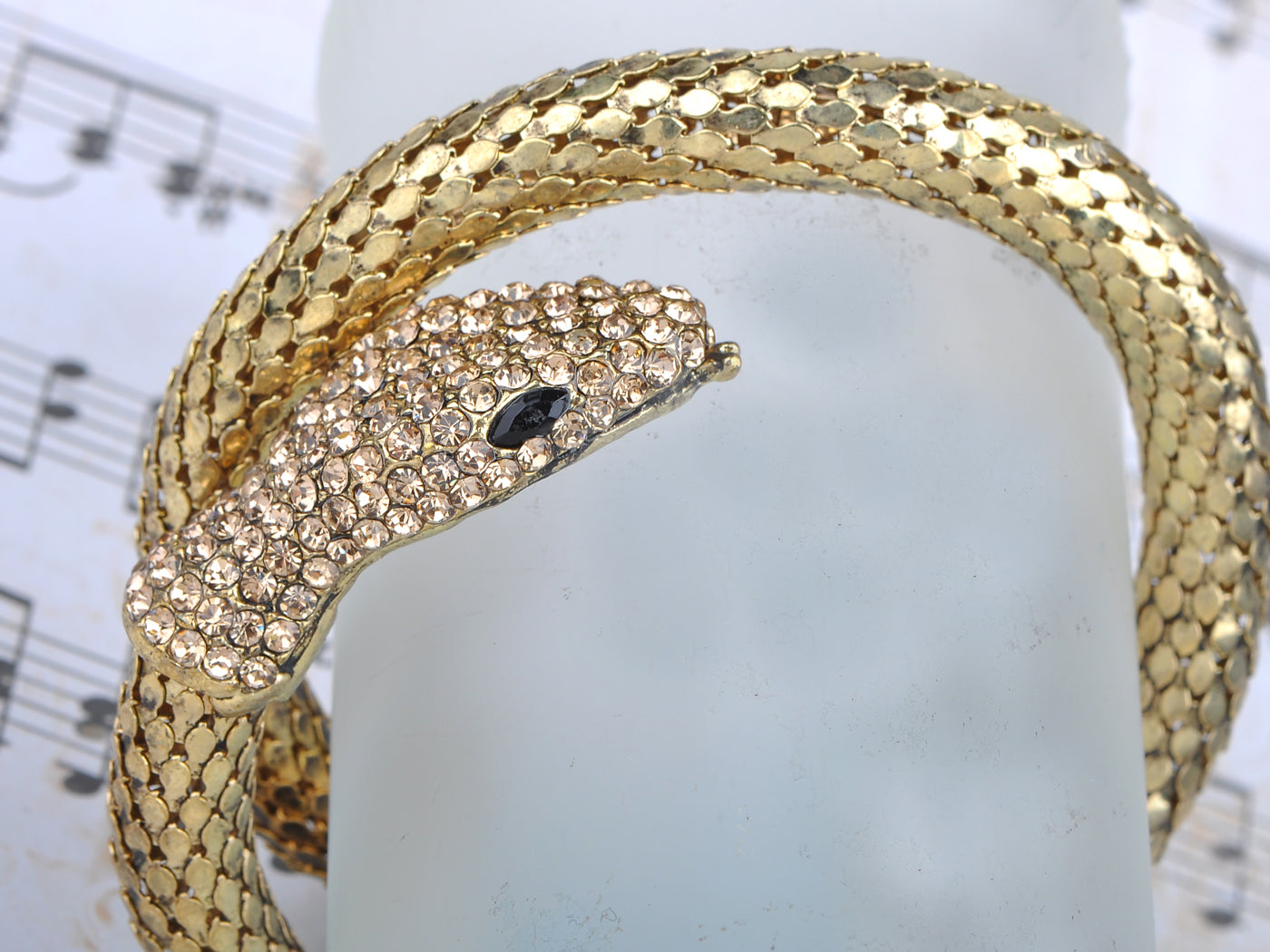 Egyptian Snake Wrap Cuff Bracelet