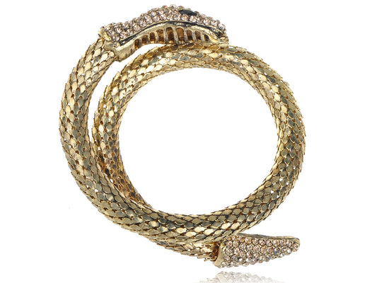 Egyptian Snake Wrap Cuff Bracelet