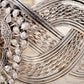 Antique Inspire Flower Weave Braid Bracelet Bangle Cuff