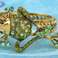 Erinite Green Pond Frog Critter Bracelet Bangle Cuff