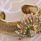 Exotic Multicolor Peacock Bird Bangle Bracelet Cuff