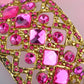Bracelet Exotic Fuchsia Pink Cuff Bangle
