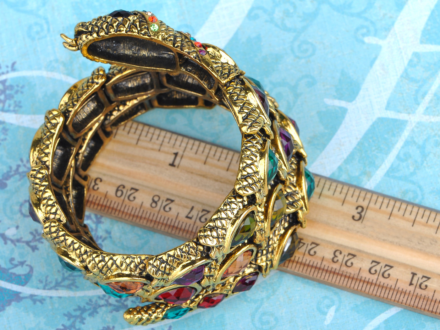 Egyptian Snake Stretchable Cuff Wrap Bracelet