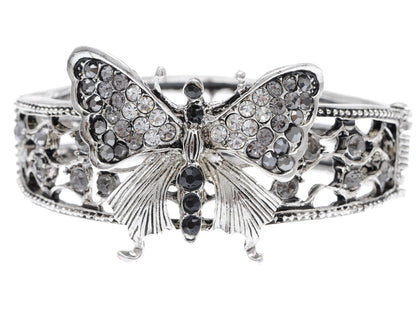 Antique Butterfly Bracelet Bangle Cuff