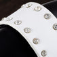 Heart Buckle Stud Rockstar Leather Wrist Cuff Band Bracelet