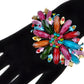 Statement Colorful Flower Burst Bead Bracelet Bangle