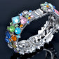 Bejeweled Rainbow Glory Glaze Bangle Bracelet