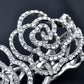 Beauty & Beast Rose Filigree Outline Cuff Bracelet