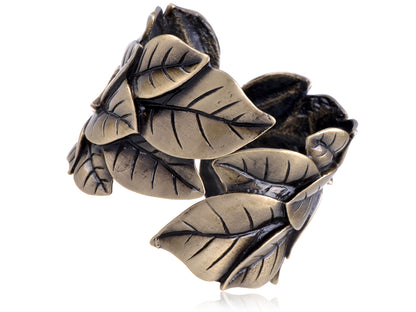 Bronze Leaves Intertwining Bustling Through The Years Classical Bangle