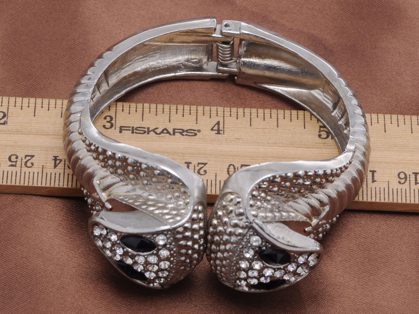 Double Cobra Head Twins Bangle Bracelet