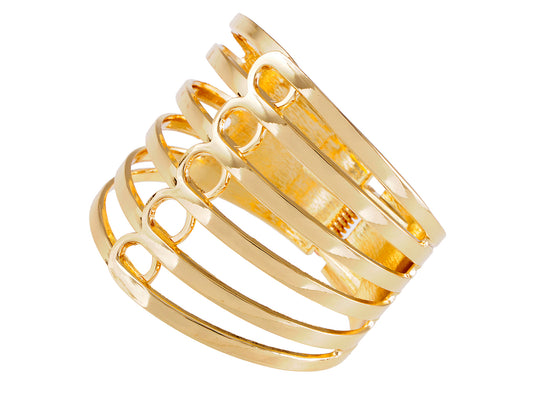 Chic Cage Like Roman Cuff Bracelet