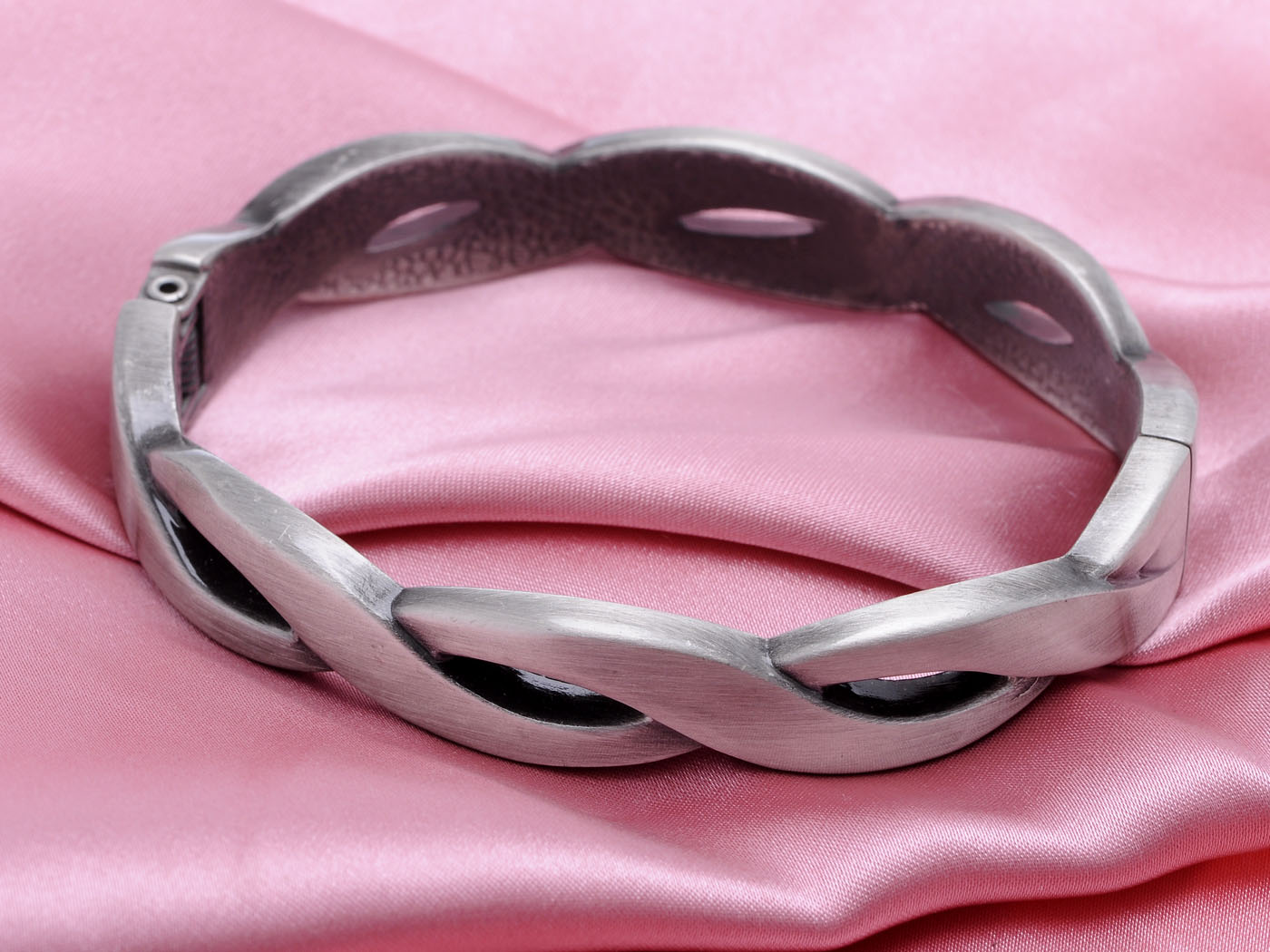 Twisted Braid Thin Greek Bangle Bracelet