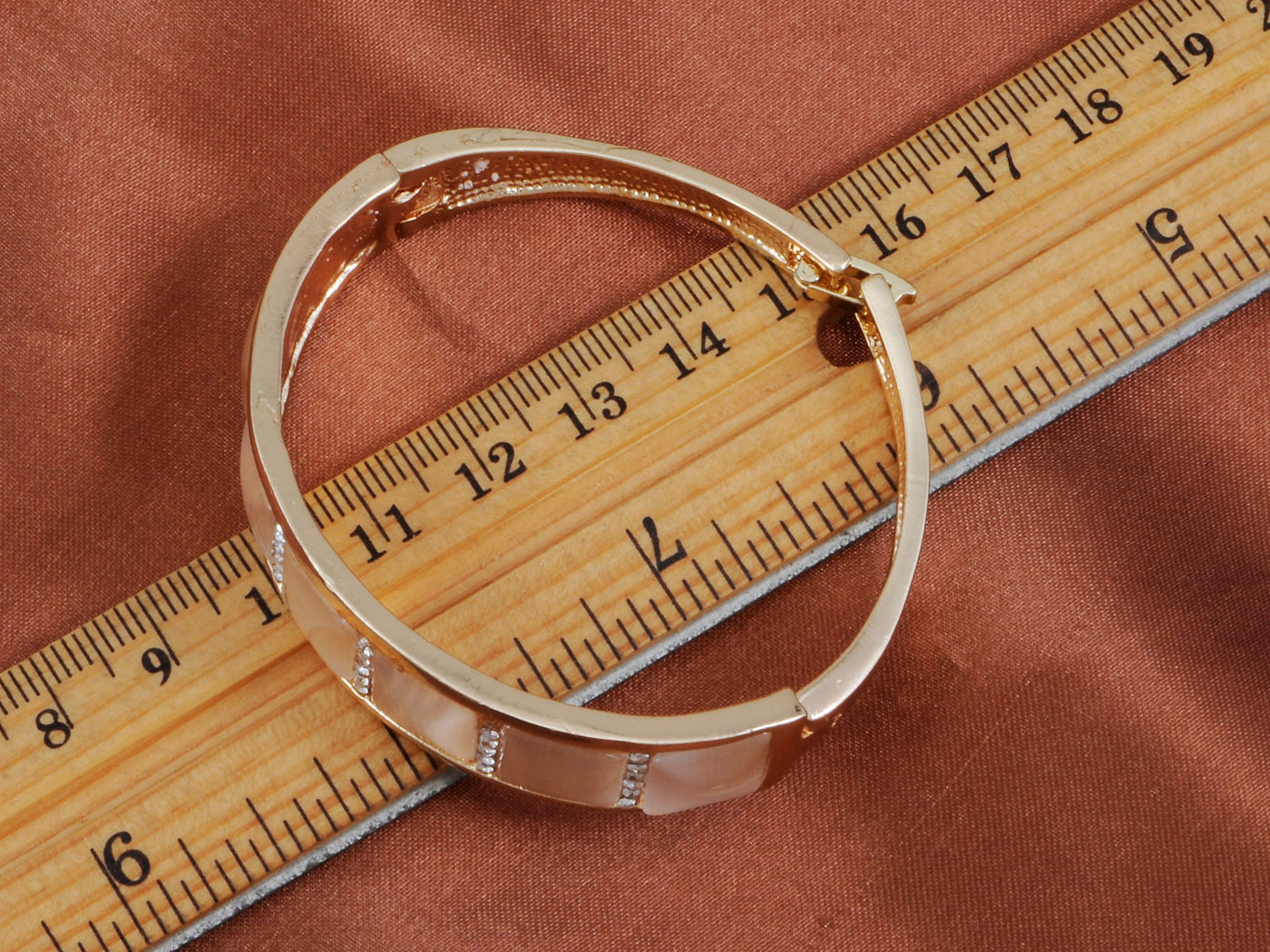 Square Copper Plate Embedded Bracelet