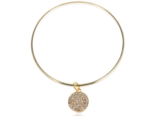 Pendant Single Plain Bangle Bracelet