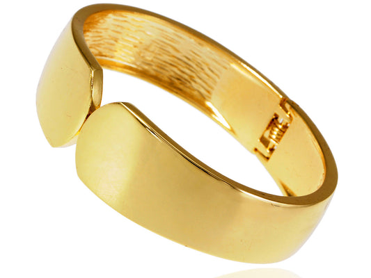 Contemporary Solid Cuff Bangle Bracelet