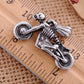 Stainless Steel Scary Skeleton Body Motorcycle Necklace Pendant