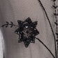 Anna-Kaci S/M Fit Black Victorian Inspired Tassel Fringe Floral Rose Bead Shawl